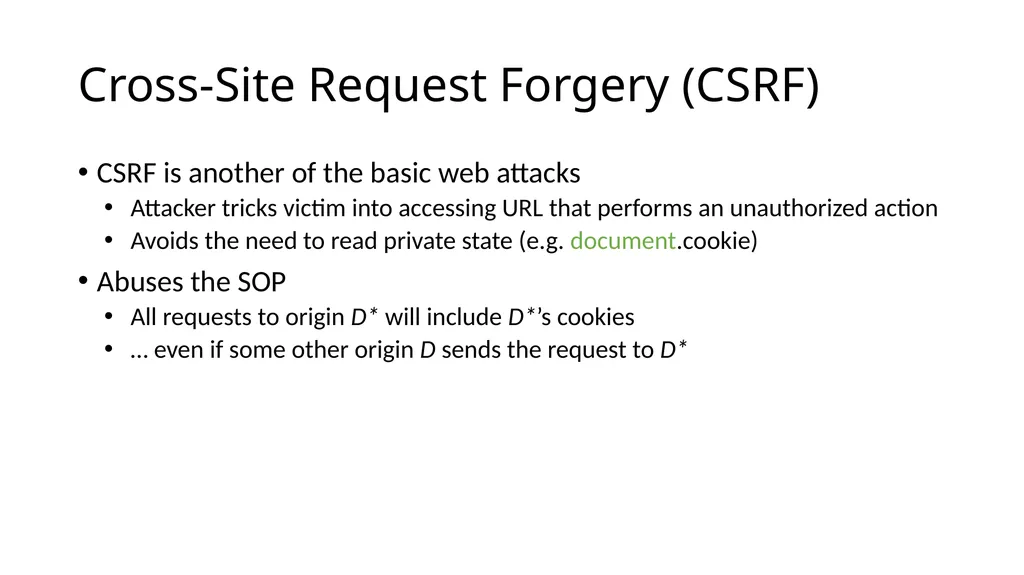CS 4740/6740 Network Security Lecture 9: The Web - slide 70 of 163