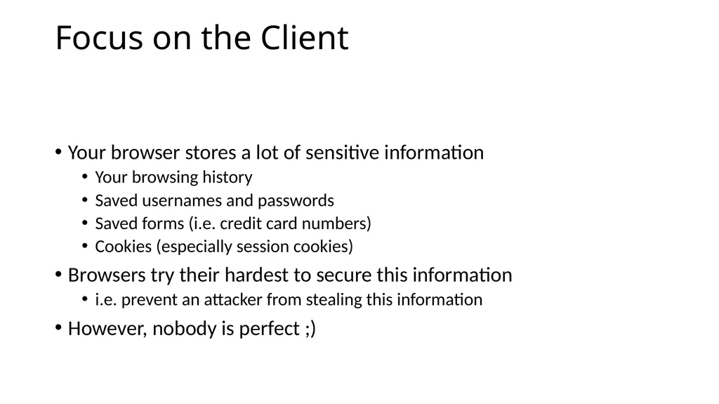 CS 4740/6740 Network Security Lecture 9: The Web - slide 43 of 163