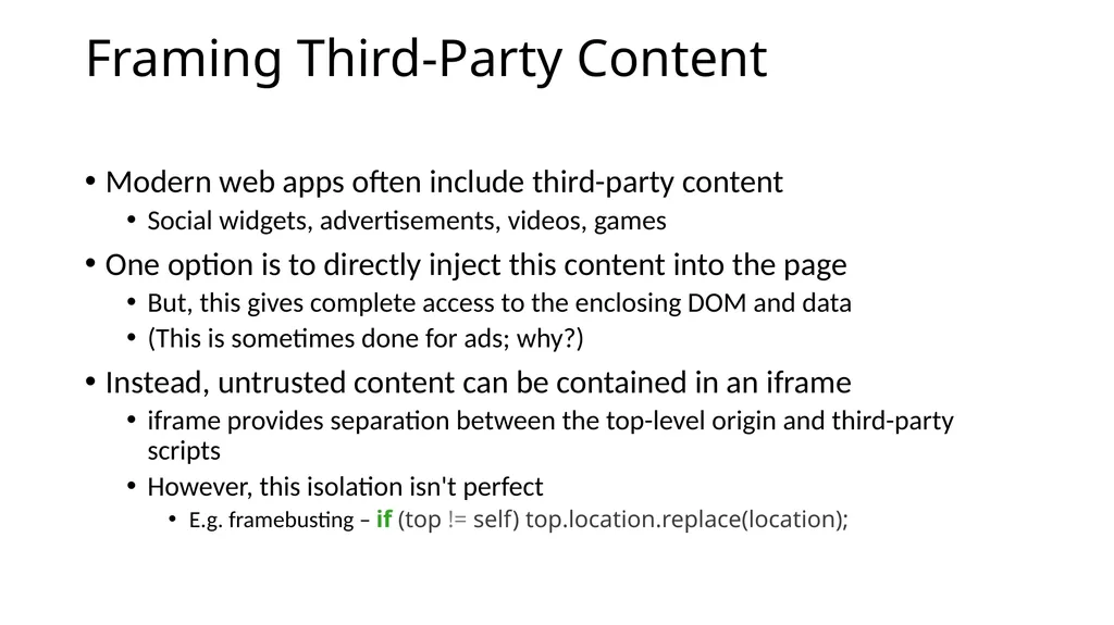 CS 4740/6740 Network Security Lecture 9: The Web - slide 122 of 163