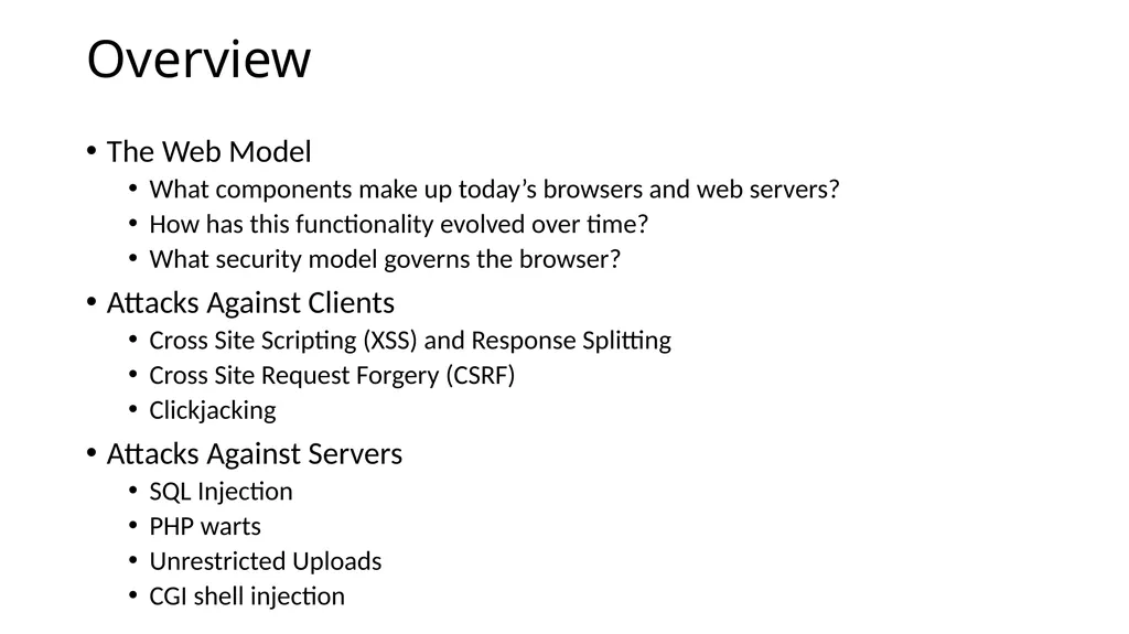 CS 4740/6740 Network Security Lecture 9: The Web - slide 4 of 163