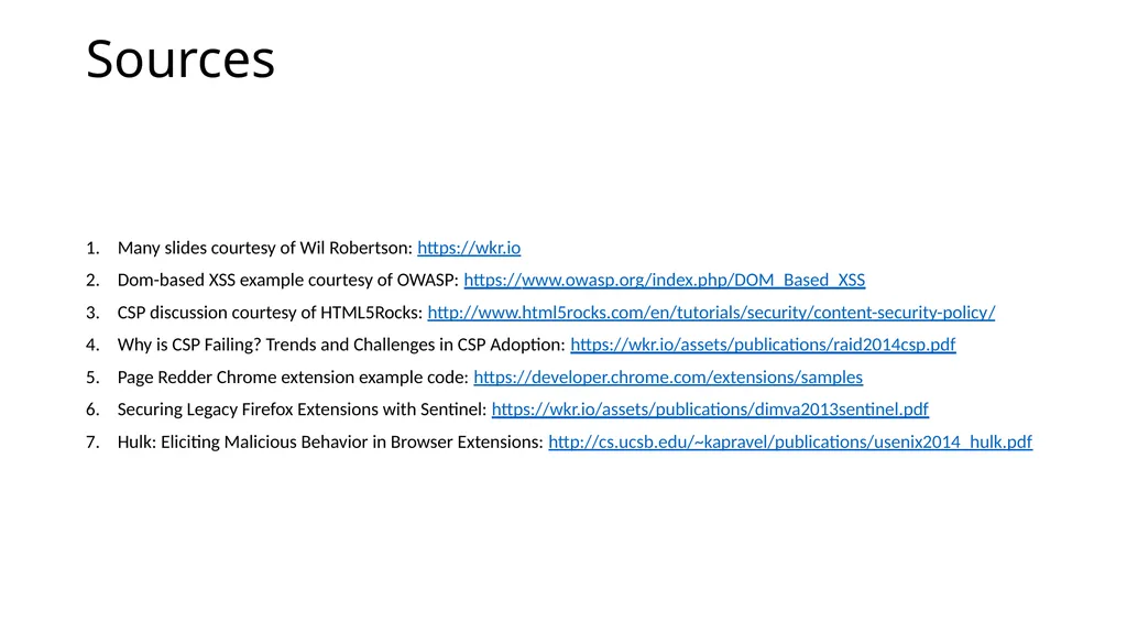 CS 4740/6740 Network Security Lecture 9: The Web - slide 163 of 163