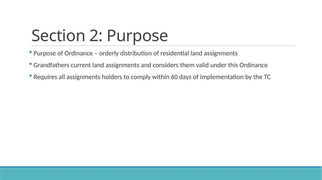 DRAFT Assignment Ordinance Highlights Community - slide 4 of 28