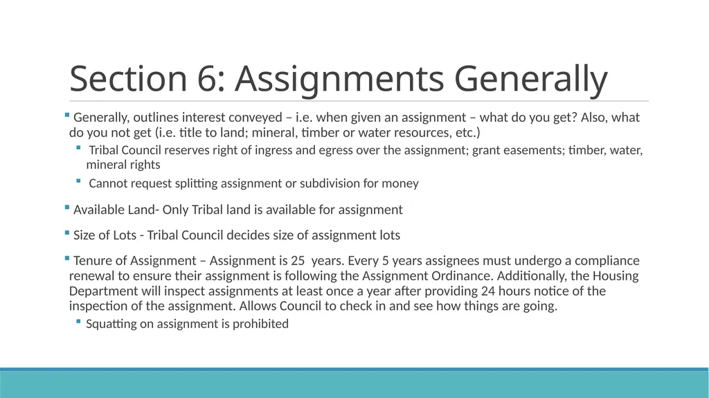 DRAFT Assignment Ordinance Highlights Community - slide 8 of 28