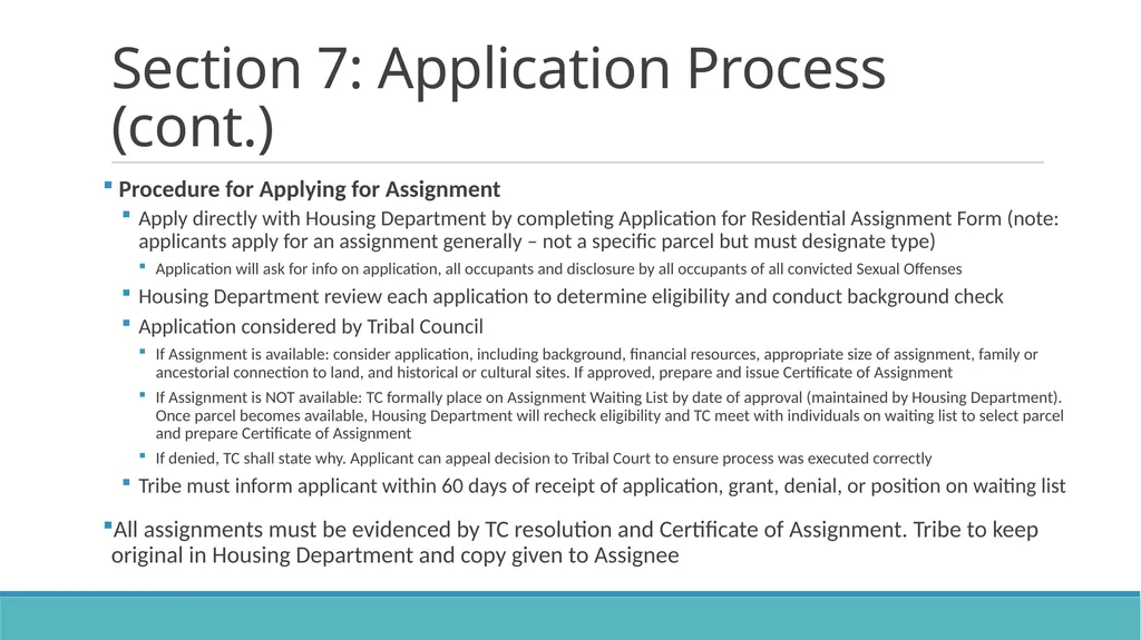 DRAFT Assignment Ordinance Highlights Community - slide 12 of 28