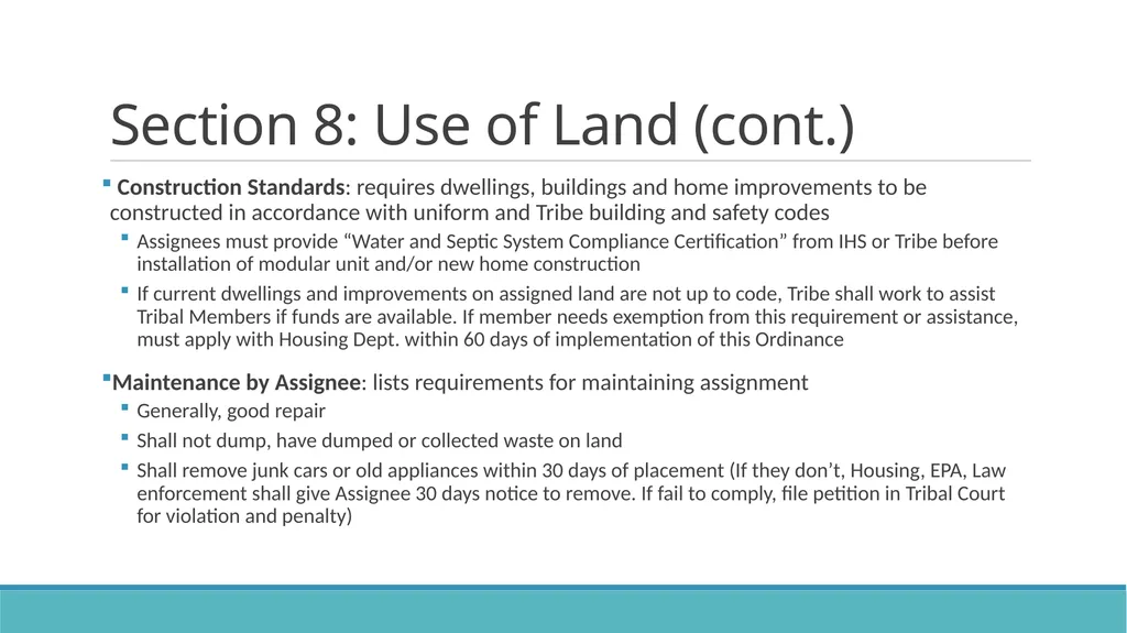 DRAFT Assignment Ordinance Highlights Community - slide 15 of 28
