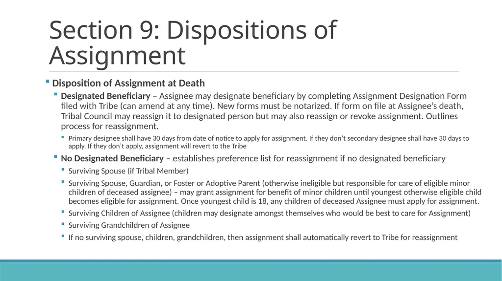 DRAFT Assignment Ordinance Highlights Community - slide 19 of 28