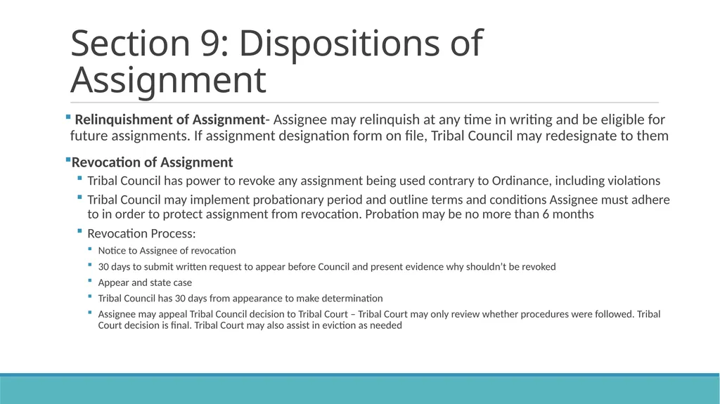DRAFT Assignment Ordinance Highlights Community - slide 21 of 28