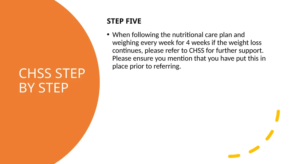 CHSS NUTRITION IN CARE HOMES- A TEAM APPROACH - slide 7 of 12