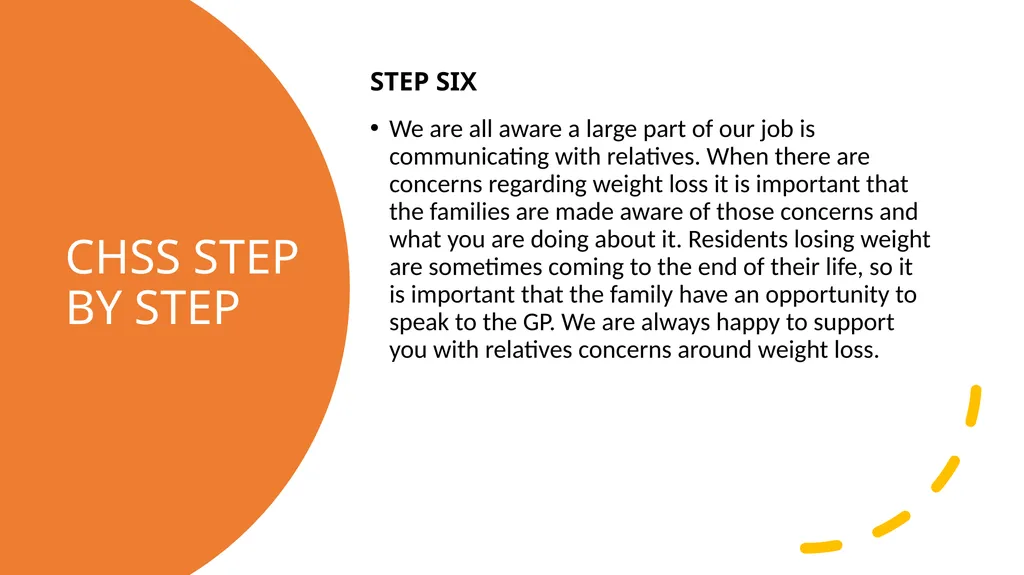 CHSS NUTRITION IN CARE HOMES- A TEAM APPROACH - slide 8 of 12