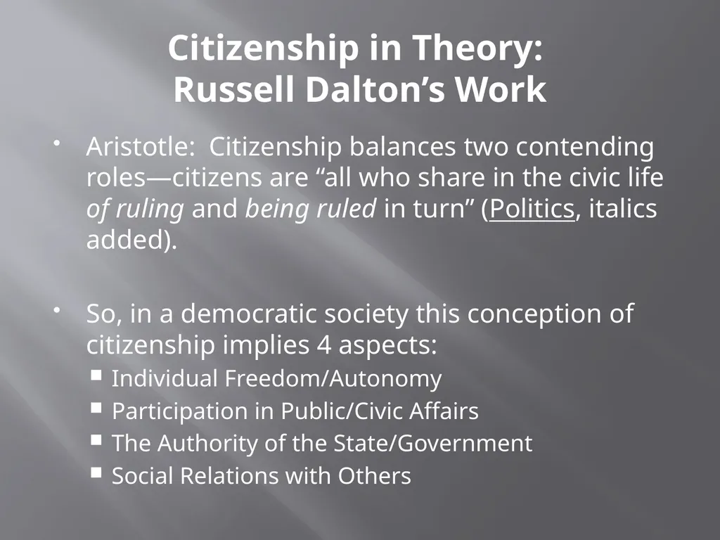 What do Americans Think “good citizenship” means? - slide 2 of 15