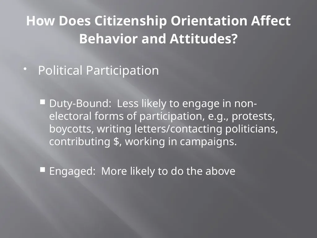 What do Americans Think “good citizenship” means? - slide 12 of 15