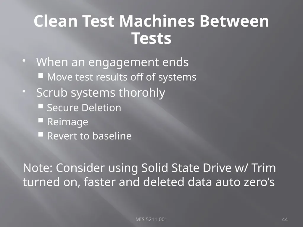 Intro to Ethical Hacking MIS 5211.001 Week 1 Site: - slide 44 of 73