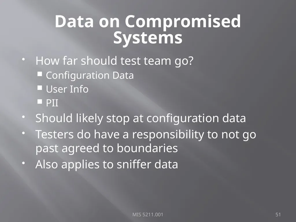 Intro to Ethical Hacking MIS 5211.001 Week 1 Site: - slide 51 of 73