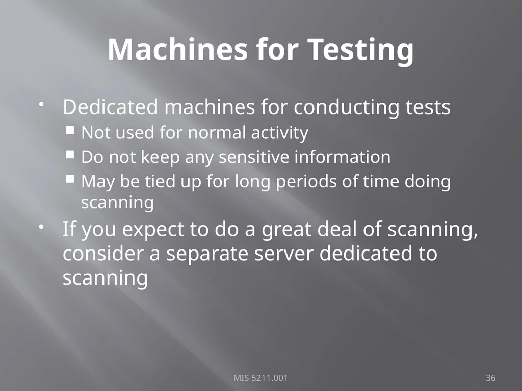 Intro to Ethical Hacking MIS 5211.001 Week 1 Site: - slide 36 of 73