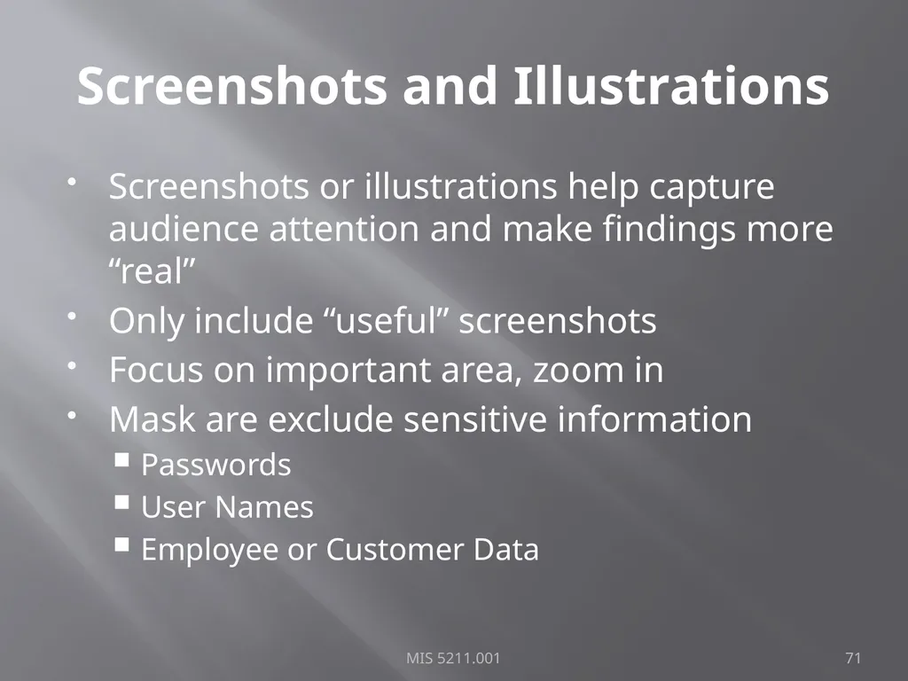 Intro to Ethical Hacking MIS 5211.001 Week 1 Site: - slide 71 of 73