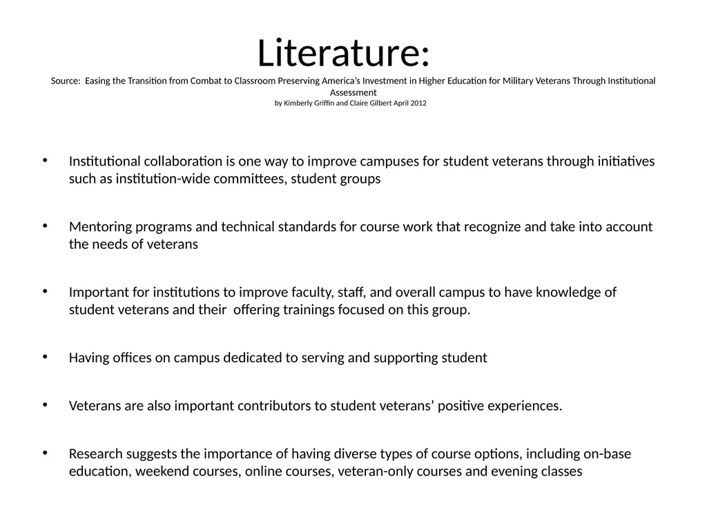 Working with Veteran Populations: Research, - slide 16 of 18