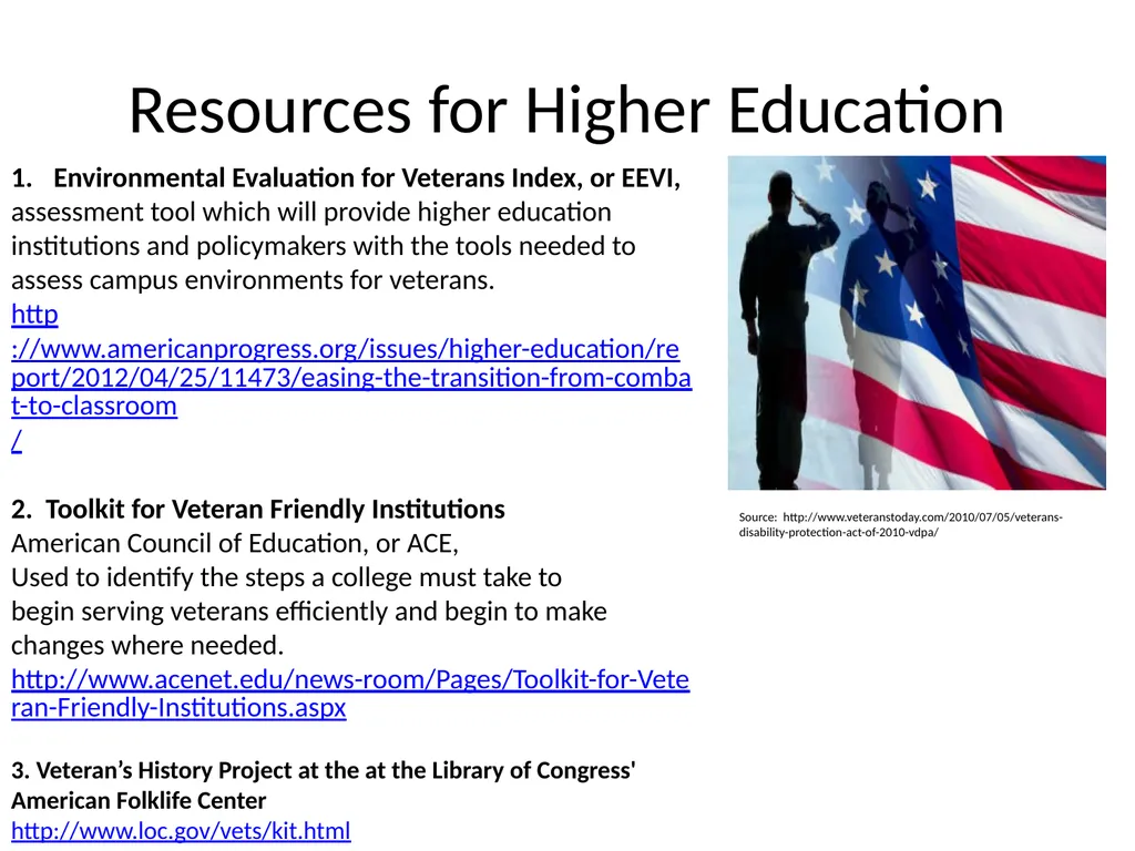 Working with Veteran Populations: Research, - slide 17 of 18