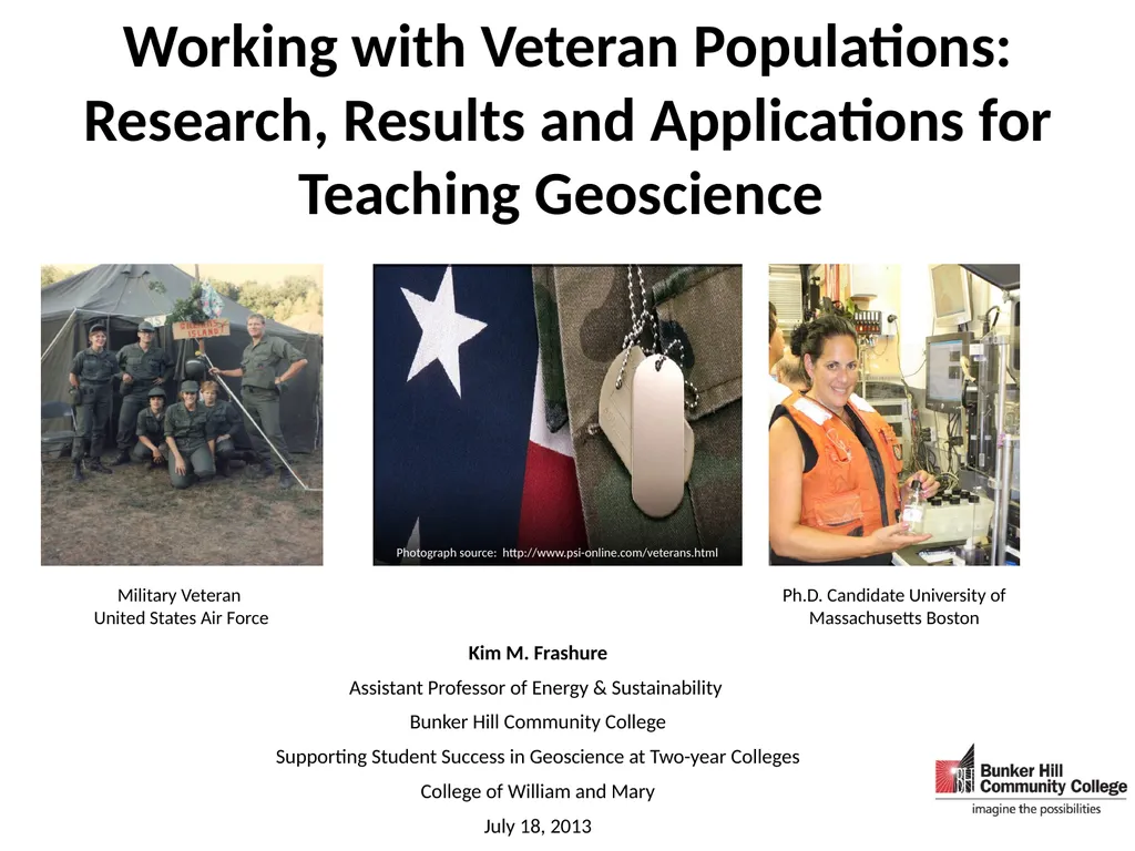 Working with Veteran Populations: Research, - slide 1 of 18