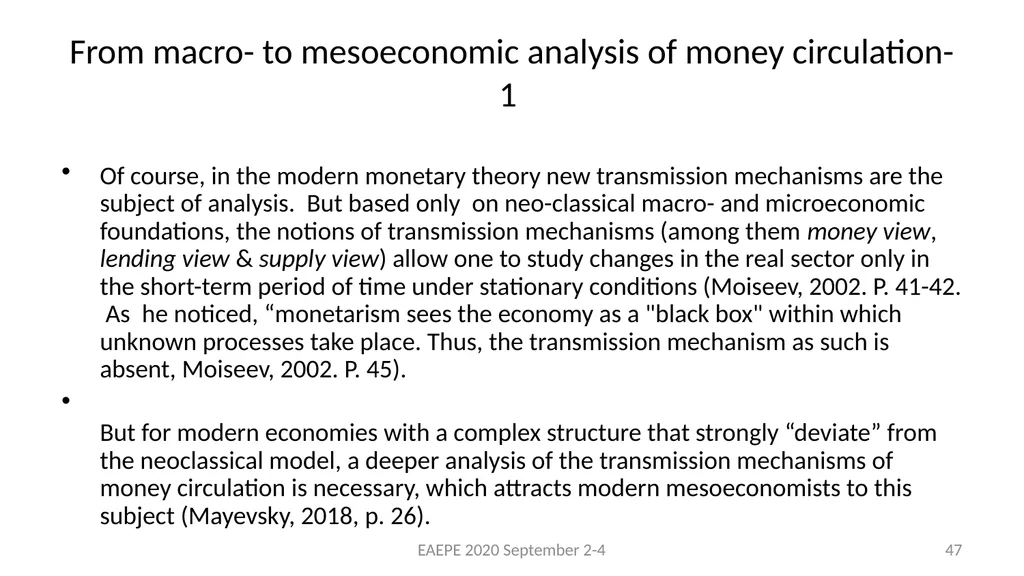 Svetlana Kirdina-Chandler Institute of Economics, - slide 47 of 54