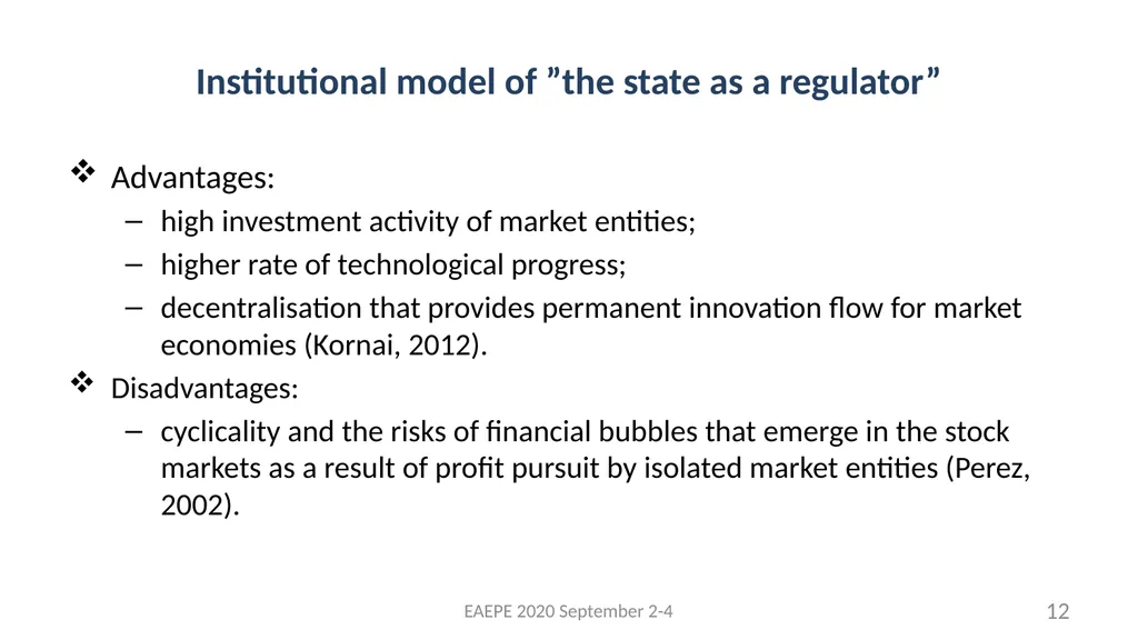 Svetlana Kirdina-Chandler Institute of Economics, - slide 12 of 54
