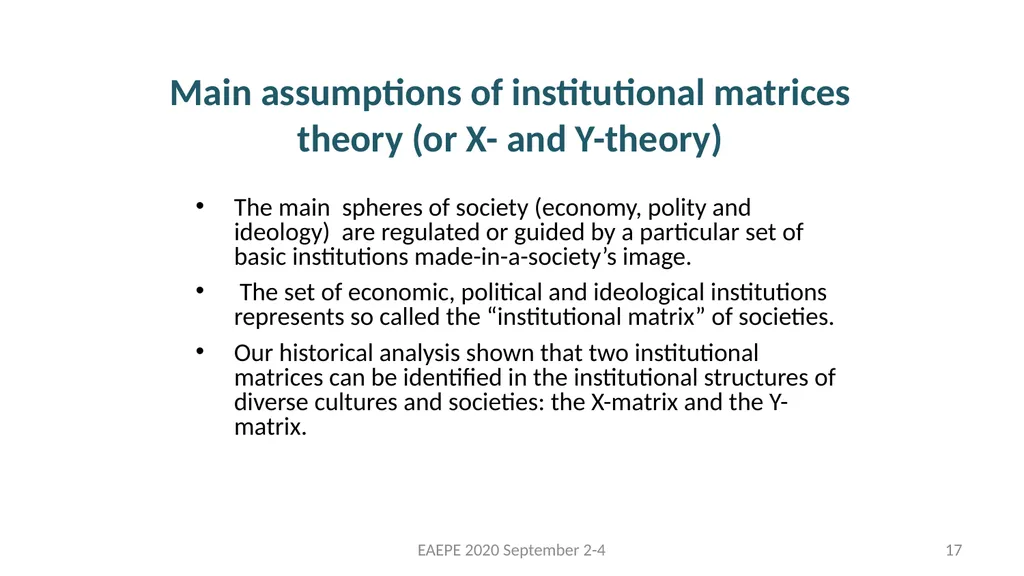 Svetlana Kirdina-Chandler Institute of Economics, - slide 17 of 54