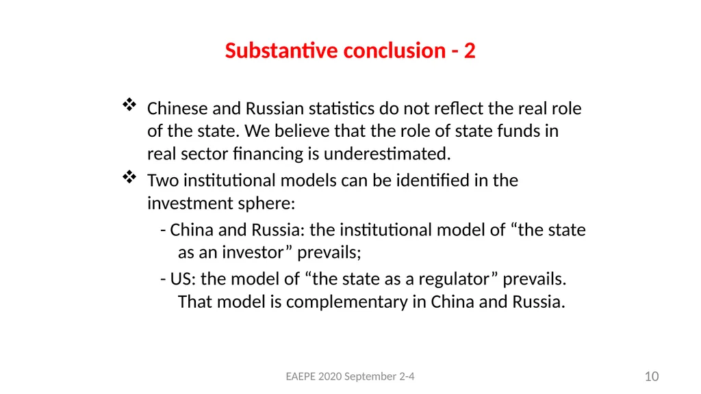 Svetlana Kirdina-Chandler Institute of Economics, - slide 10 of 54