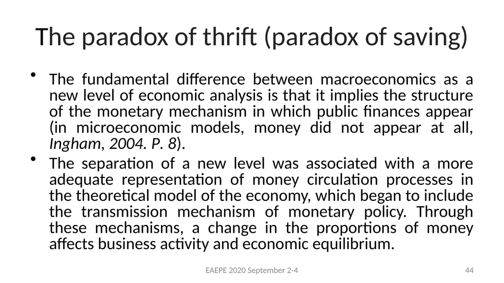 Svetlana Kirdina-Chandler Institute of Economics, - slide 44 of 54