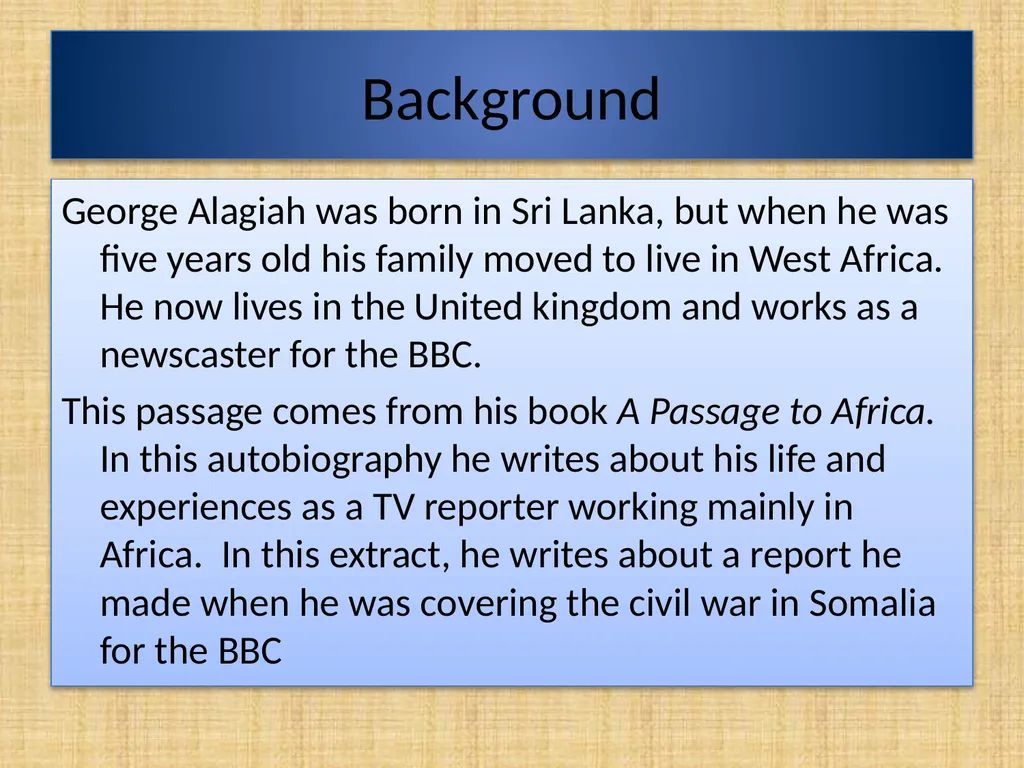 Starter Activity 1 LESSON 1 Watch the following - slide 4 of 17