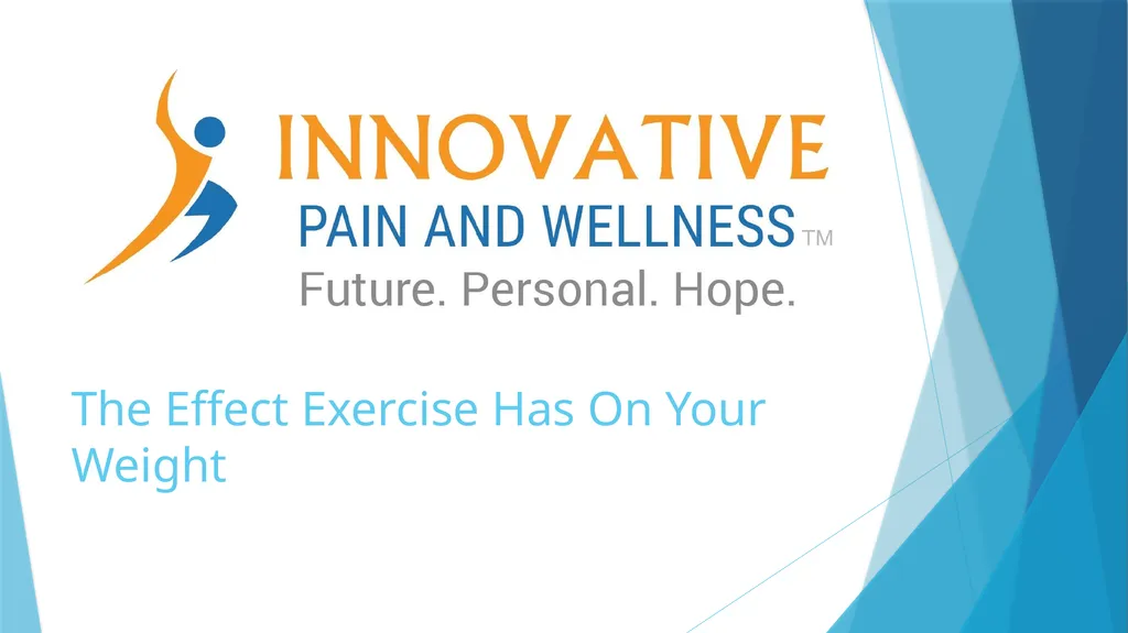 The Effect Exercise Has On Your Weight Whether
