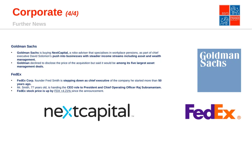Market & Corporate Update Fabio Fraccalvieri & - slide 8 of 8