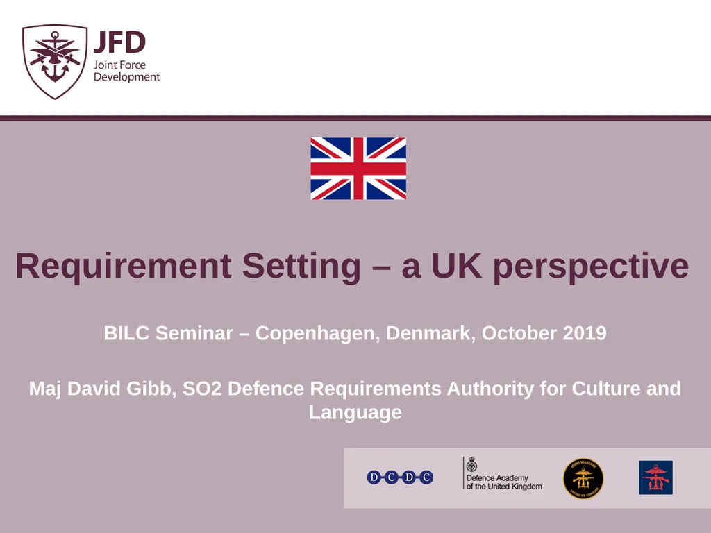 BILC Seminar – Copenhagen, Denmark, October 2019 - slide 1 of 18