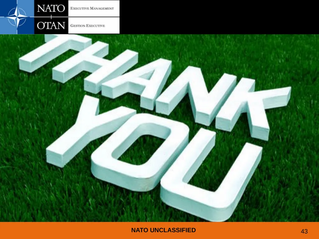 UNDERSTANDING AND PREPARING FOR EMPLOYMENT AT NATO - slide 39 of 39
