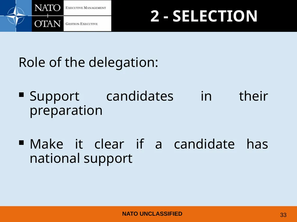 UNDERSTANDING AND PREPARING FOR EMPLOYMENT AT NATO - slide 29 of 39