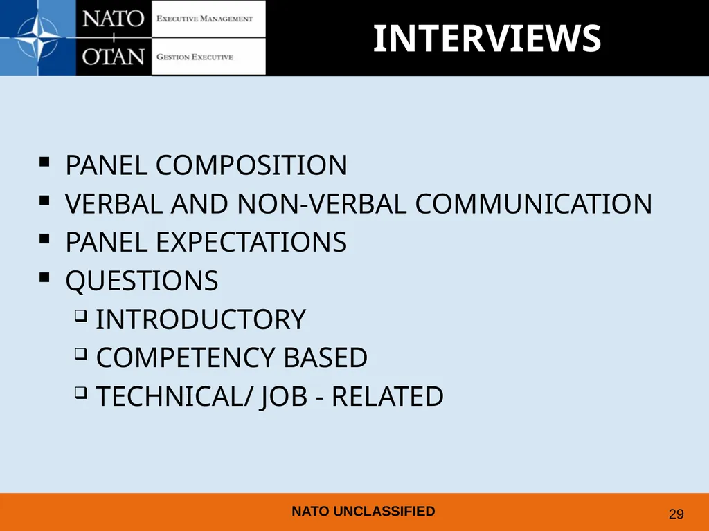 UNDERSTANDING AND PREPARING FOR EMPLOYMENT AT NATO - slide 25 of 39