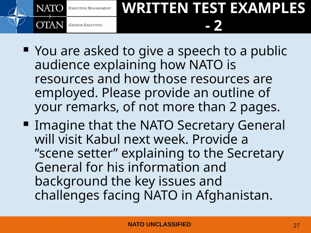 UNDERSTANDING AND PREPARING FOR EMPLOYMENT AT NATO - slide 23 of 39