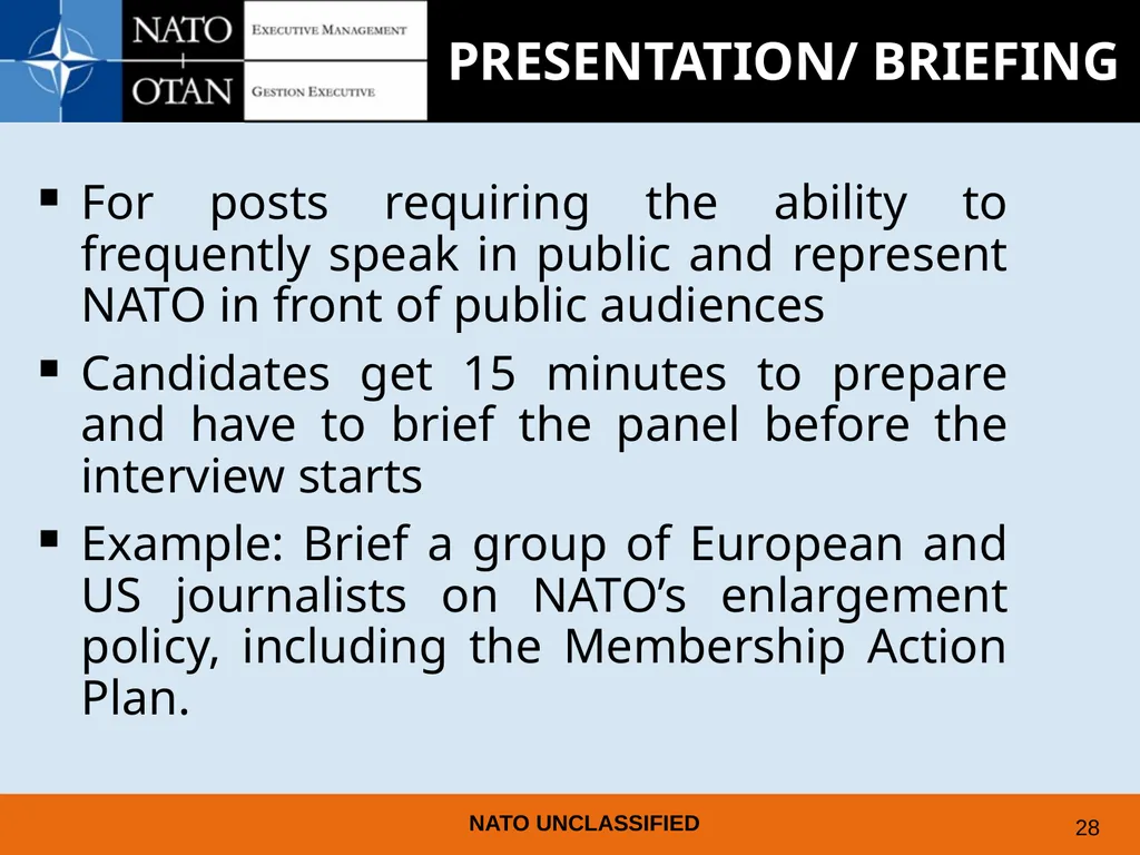 UNDERSTANDING AND PREPARING FOR EMPLOYMENT AT NATO - slide 24 of 39