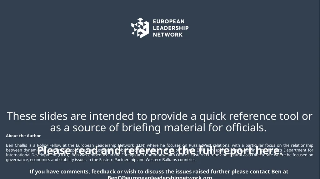 Belarus beyond 2020 Implications for Russia and - slide 2 of 9