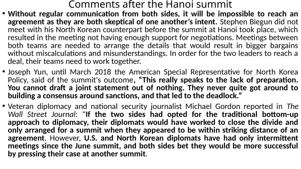 2019년 2월 북미정상회담 North Korea – U. S. summits in - slide 14 of 27