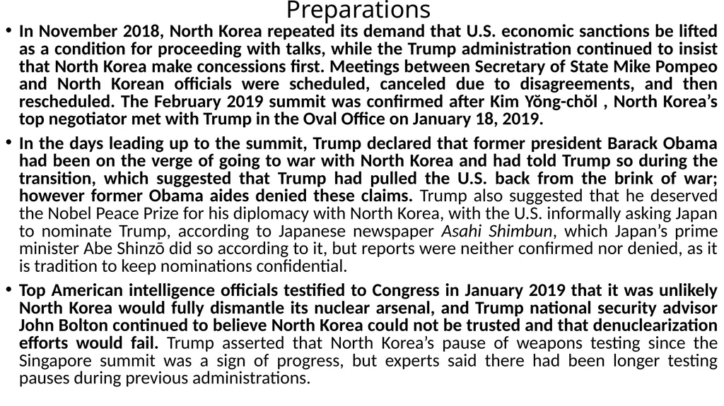 2019년 2월 북미정상회담 North Korea – U. S. summits in - slide 3 of 27