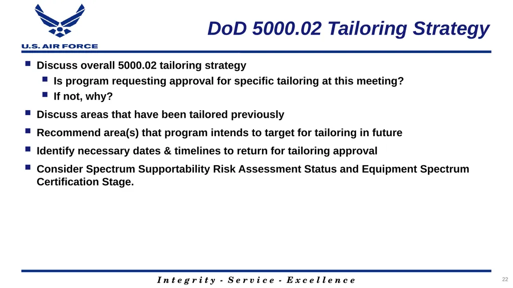 Program Title Air Force Review Board (AFRB) Date - slide 22 of 35