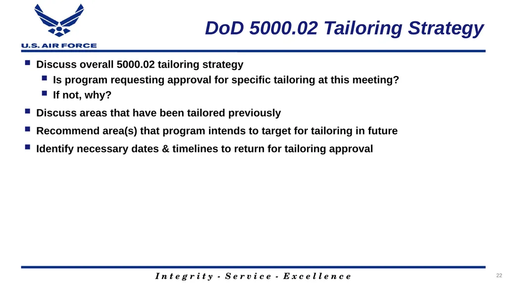 Program Title Air Force Review Board (AFRB) Date - slide 22 of 38