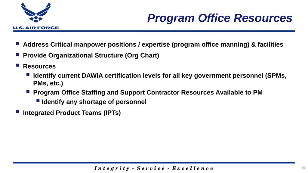 Program Title Air Force Review Board (AFRB) Date - slide 36 of 38