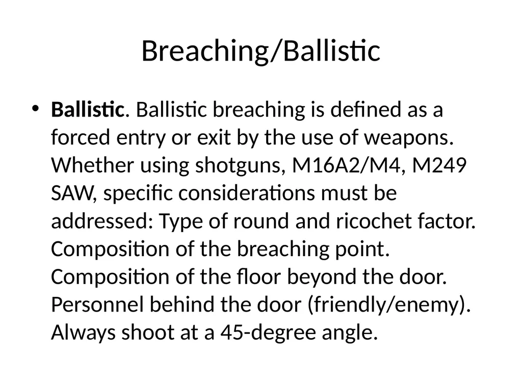 Tactical-Small Unit Tactic II Urban Combat/Enter - slide 15 of 34