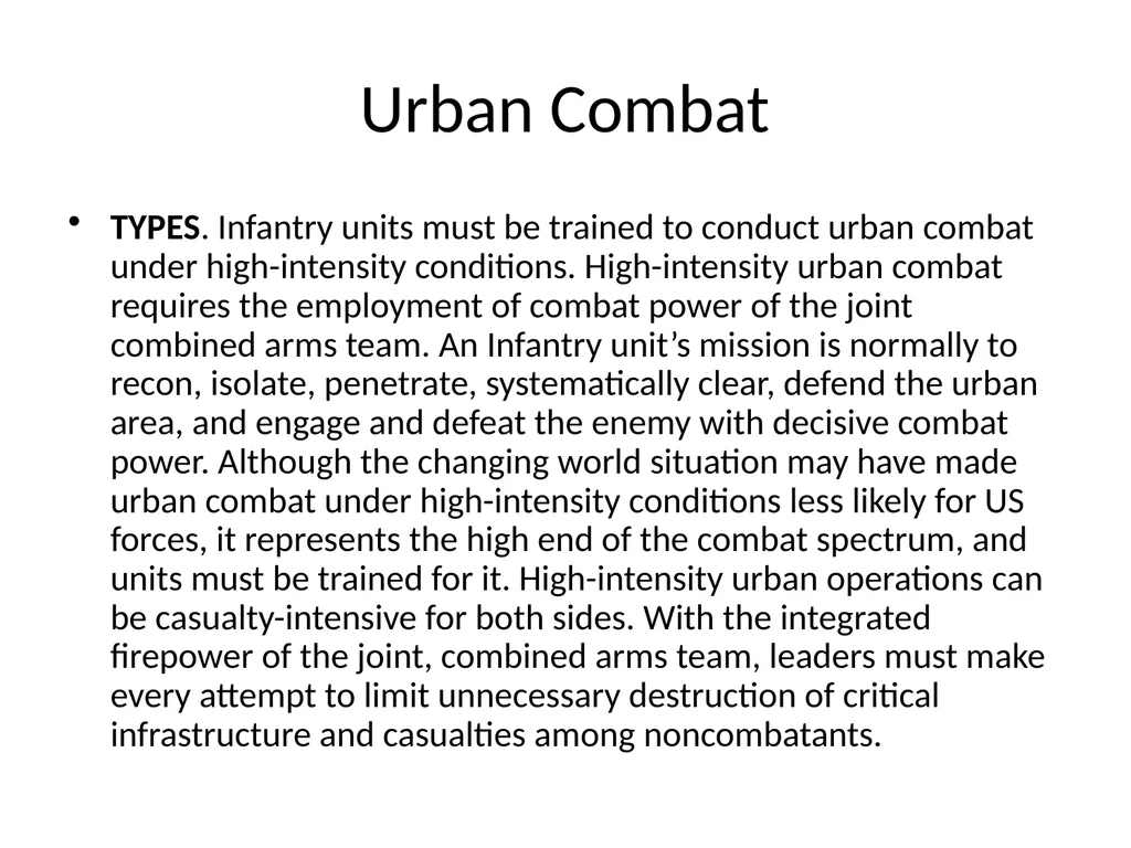 Tactical-Small Unit Tactic II Urban Combat/Enter - slide 2 of 34