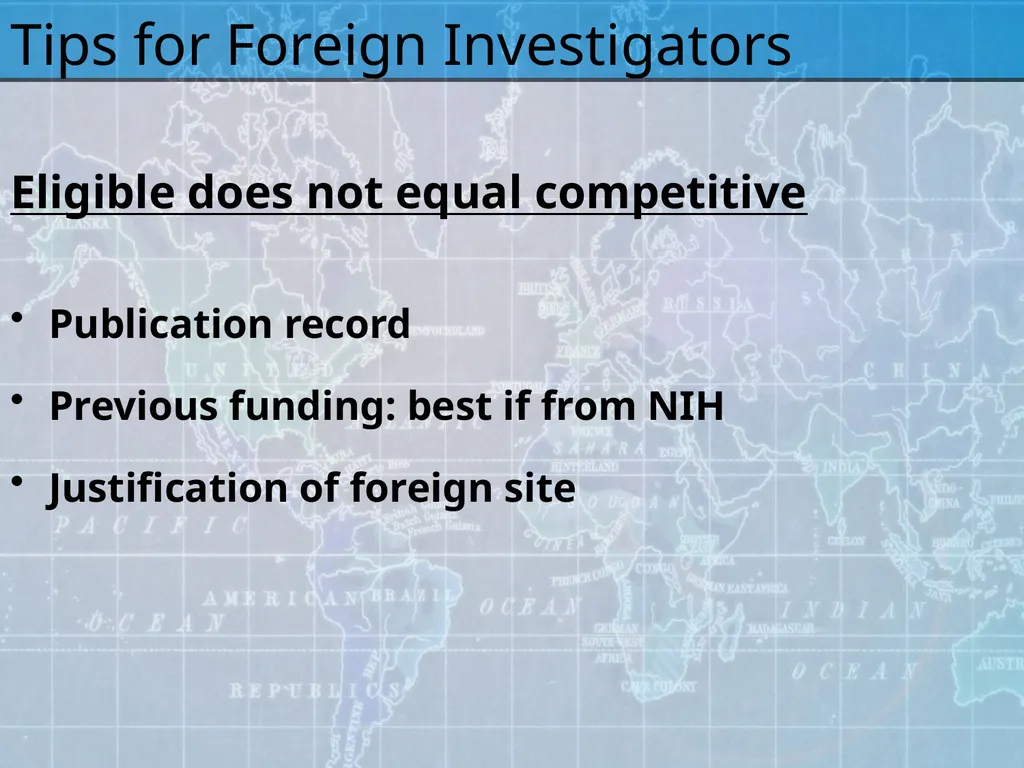 Working with International Collaborators Mary - slide 14 of 35