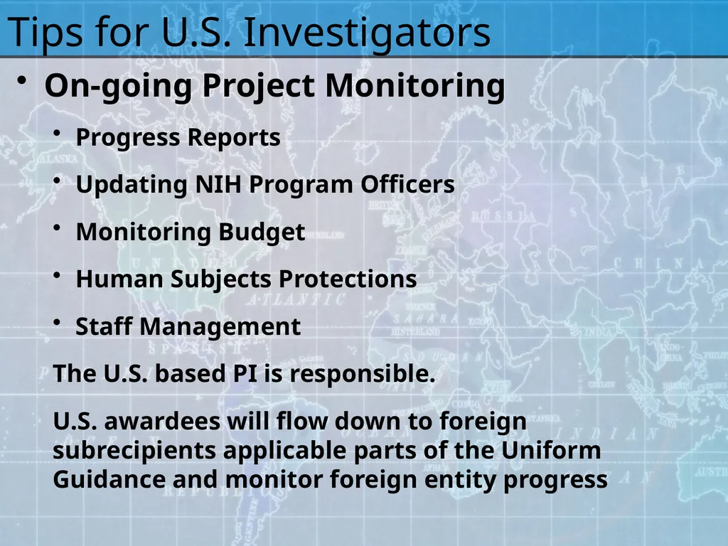 Working with International Collaborators Mary - slide 12 of 35