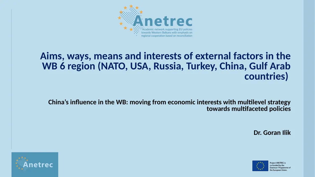 Aims, ways, means and interests of external - slide 2 of 15