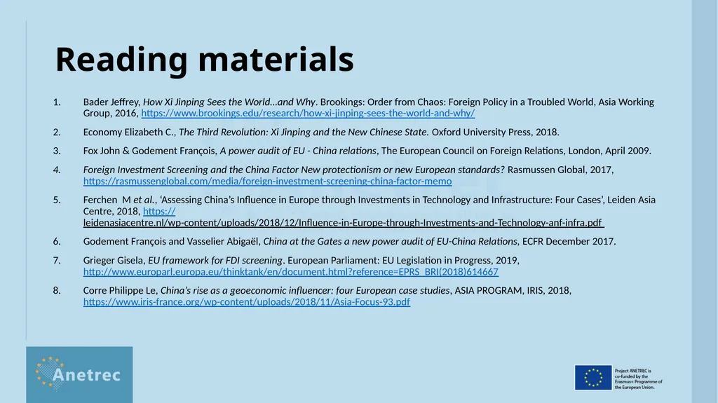 Aims, ways, means and interests of external - slide 14 of 15