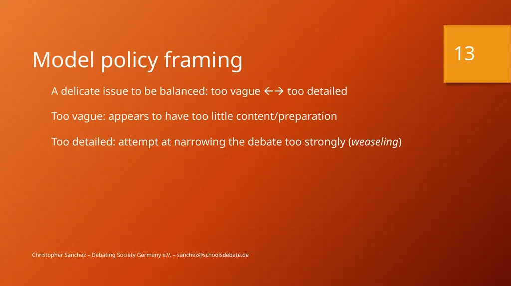Preparing a debate – Arguments and fallacies - slide 13 of 37