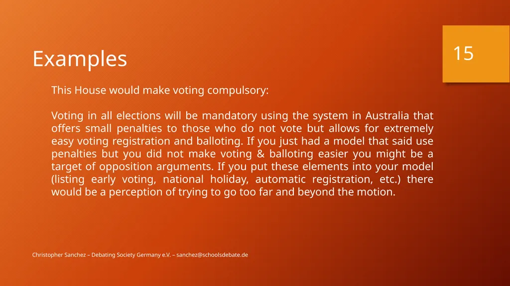 Preparing a debate – Arguments and fallacies - slide 15 of 37